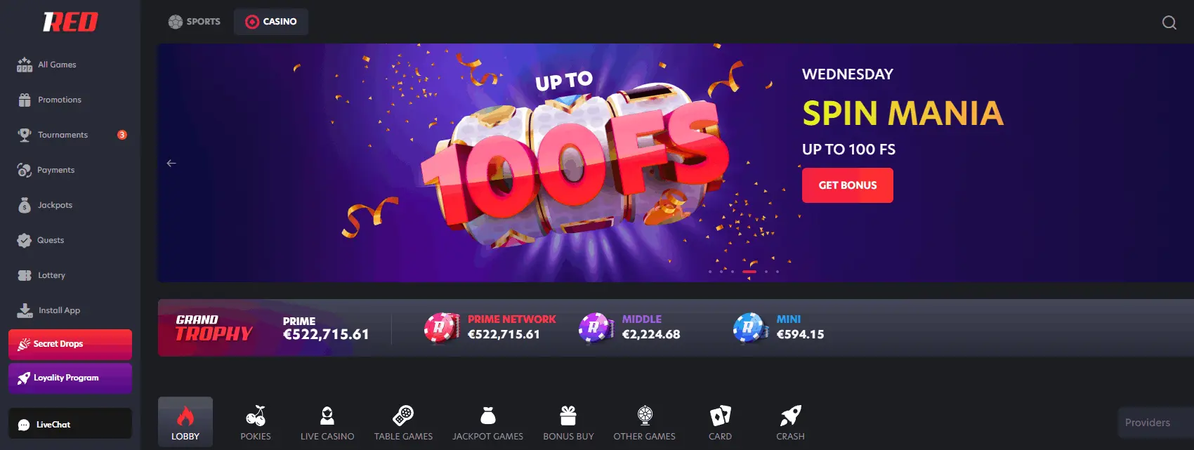 1Red Casino: tu Casino Online en Argentina image 1