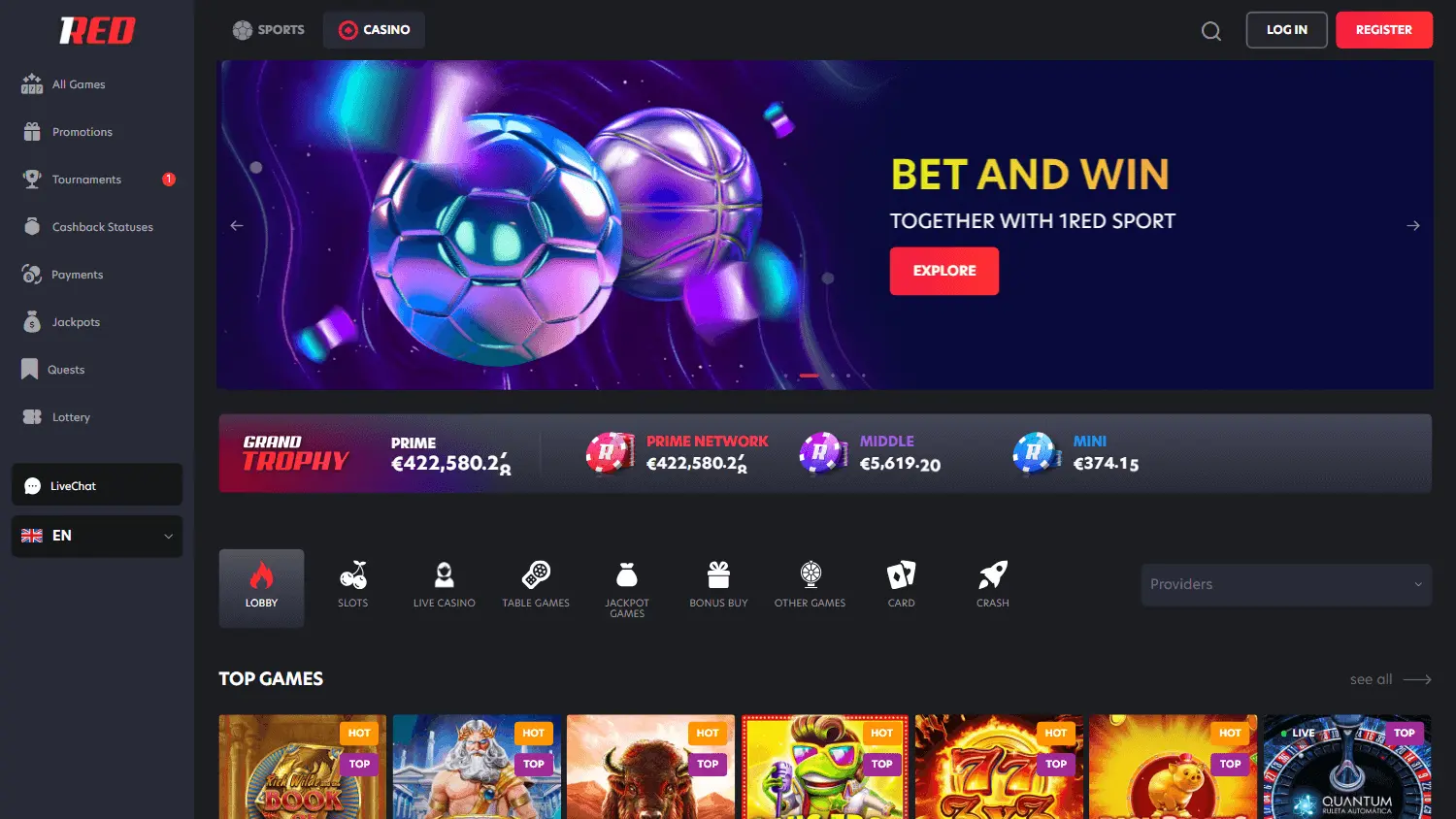 1Red Casino: tu Casino Online en Argentina image 2