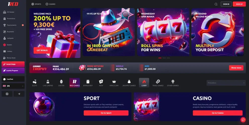 1Red Casino: tu Casino Online en Argentina image 3